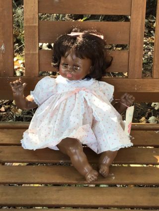 Vintage Madame Alexander 18  Pussy Cat " African American Black Girl Baby Doll
