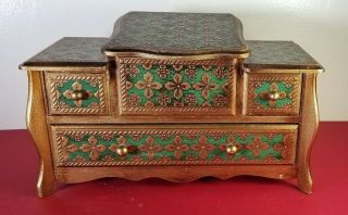 Rare Vintage M.  I.  M.  Lador Musical Jewelry Box - Made In Japan