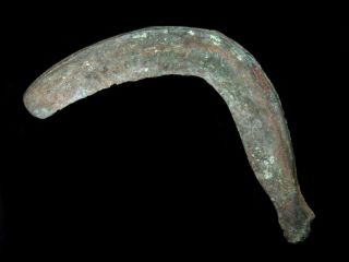 Extremely Rare Bronze Age Proto Money Ingot Sickle,  Part Of A Hoard,