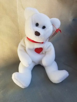 Ty Valentino Beanie Baby (1993) Retired Rare With Tag Errors