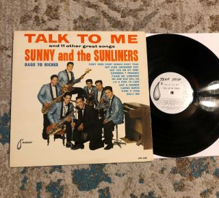 Sunny And The Sunliners Talk To Me “promo” Lp Tear Drop Wlp Rare Orig.