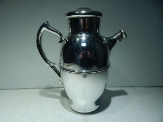 Revere Silver Plate Cocktail Shaker - Rare Vintage Art Deco Piece 1920 