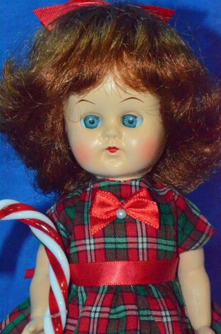 Vintage 9 " Virga Pam Doll Pin Walker " Christmas Ready " (ginny 