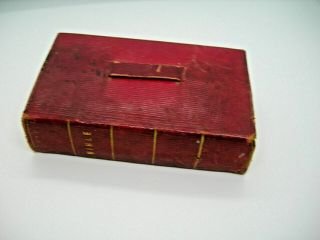 Antique Pocket Size Holy Bible Old And Testaments 1844 Boston Sherburne