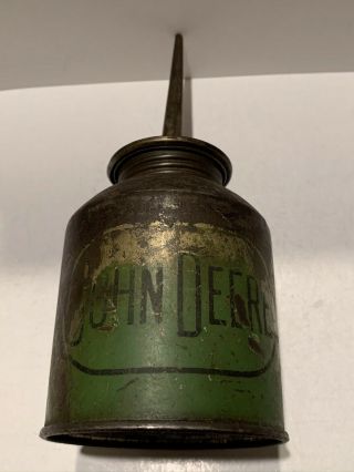 Vintage Rare John Deere (Green) Oil Can Oiler 2