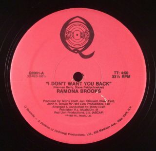 Ramona Brooks ‎– I Don 