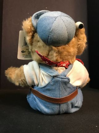 Russ Berrie True Value Hardware Mr.  Fix It Bear WITH TAG vintage carpenter teddy 2