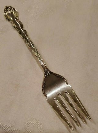 Feliciana By Wallace Sterling Silver Salad Fork 6 3/8 " 39.  81g Scrap Weight