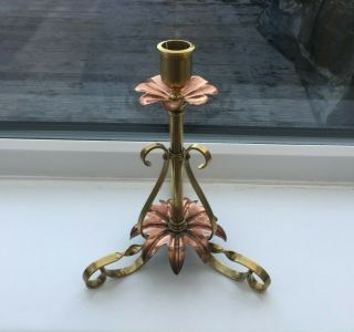 Antique Arts Crafts Copper & Brass Candlestick Benham & Froud Benson ?