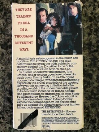 The Retrievers (1982) RARE VHS - Martial Arts,  Special Forces,  Max Thayer, 2