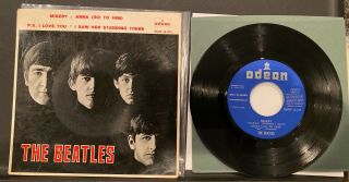 The Beatles 1964 Misery Ep Spain 1st Press Picture Sleeve Pristine/rare