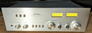 Rare Vintage Rotel Ra - 713 Stereo Integrated Amplifier / Pre - Amp Hifi Separate