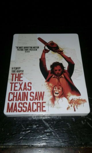 The Texas Chainsaw Massacre Rare Limited Steel Book Blu - Ray Vg Horror 1974