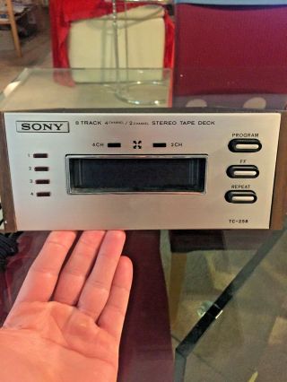 Extremely Rare/vintage Sony Tc - 258 8 Track Tape Deck
