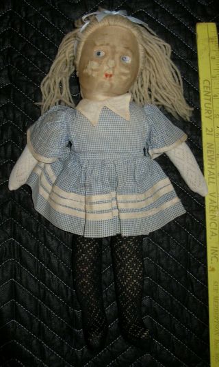 Vintage Madame Alexander Alice In Wonderland 16 " Cloth Doll