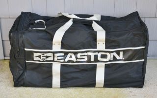 Rare Easton Hockey Equipment Gear Duffle Bag Vtg Black 80s 90s Gretzky La Kings