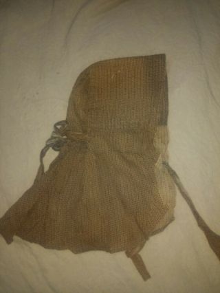 Early Antique Calico Ladies Bonnet Primitive Textile Aafa