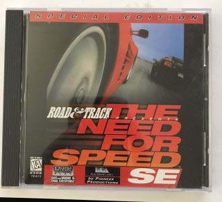Rare Road And Track Presents The Need For Speed Se 1996 Pc Cd - Rom