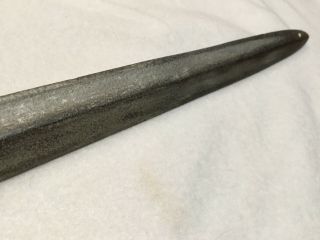 Antique Throwing Spear Head Iron Halberd Pole Arm Or ? Sword