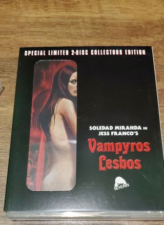 Vampyros Lesbos Blu - Ray Special Limited Edition 2 - Disc W/ Rare Slipcover Severin