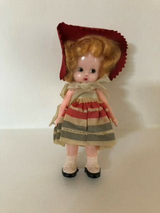Vintage S&e (knickerbocker) 1950s Hard Plastic 6 Inch Doll