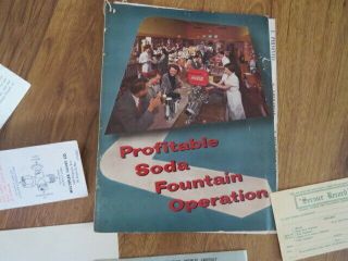 RARE Vintage Multiplex Coca Cola Soda Fountain Dispenser Advertising Brochure, 2