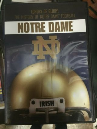 Echoes Of Glory The History Of Notre Dame Football Dvd Rare Oop Documentary