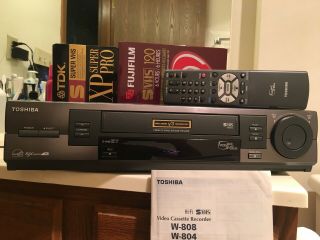 Toshiba W - 804 6 Head Svhs Vcr - Rare