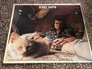 Rare Bernie Taupin Signed Autographed Record Album Lp Elton John