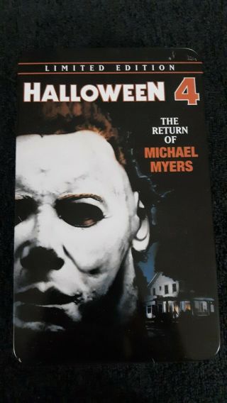 Halloween 4:the Return Of Michael Myers - Dvd 2001 Limited Edition Tin Case Rare