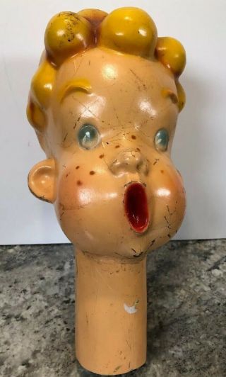 Rare Early Vtg Choir Boy Freckle Paint Hard Molded Rubber Head (only) Dick Wiken