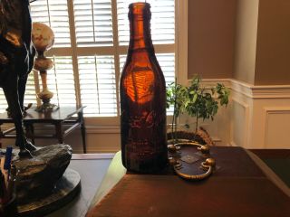 Rare Union City Tenn.  Tn.  Coca Cola Amber Straight Side Coke Bottle