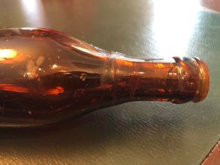 RARE Union City TENN.  TN.  Coca Cola Amber Straight Side Coke Bottle 3