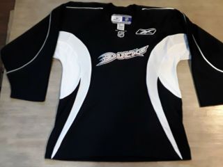 Rare Anaheim Ducks Mens Size M Medium Jersey Nhl Hockey Ccm Reebok Black & White
