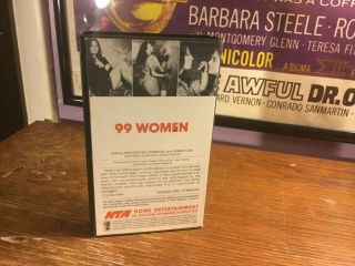 99 WOMEN VHS.  JESS FRANCO.  RARE.  SLEAZE.  HORROR.  WOMEN IN PRISON.  AS - IS 2