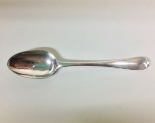 George Iii Solid Silver " Picture Back " Tea Spoon T&w Chawner London Circa 1770.