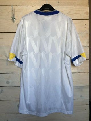 RARE Leeds United 1990 - 1991 home football soccer jersey shirt vintage size L 3