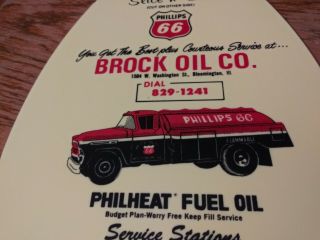 Rare Vintage 1950s Phillips 66 Cutting Board Sign Oil Gas Farm Brock Bloomington