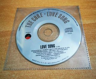 The Cure Lovesong Ultra Rare Usa Promo Cd Single Love Song 1989 Very Few Copies