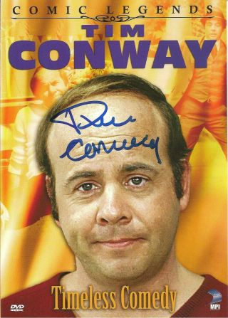 Tim Conway Signed Comic Legends Timeless Comedy Dvd Rare Carol Burnett