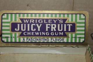 Vintage 1930 Wrigley ' s Juicy Fruit Chewing Gum Store Display Box Rare 2