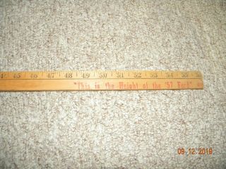 Extremely Rare 1957 Ford 56 Inch Measuring Stick This Is The Height Of A 57 Ford
