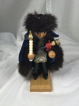 Vintage Rare Steinbach Germany Cossack - With Baby Jesus Wooden Nutcracker 209