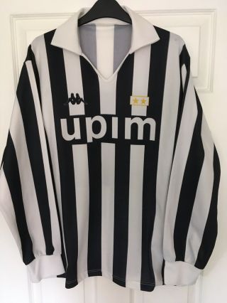 Rare Juventus Football Shirt 1989/90 Kappa Large Vintage Italy Soccer