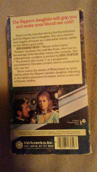 Hands of the Ripper - Rare (VHS,  1985) 2