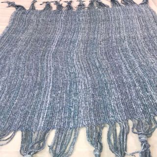 Kennebunk Weavers Handmade Afghan Long Fringe Tassels Blanket Crochet Throw Euc