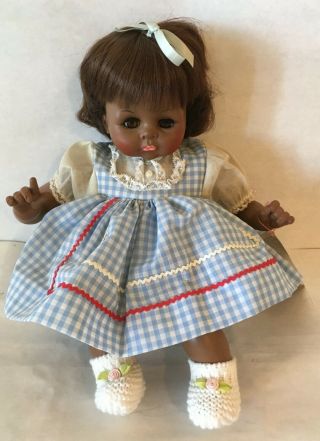 Vintage Madame Alexander Pussy Cat Baby Doll 14 " Crier Tag Box Aa