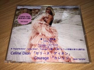 Celine Dion Courage Japan Official 3track Promo Sampler Cd / Mega Rare