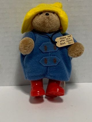 Vintage 1986 Paddington Bear 5” Mini Plush Toy By Eden Toys With Poseable Limbs