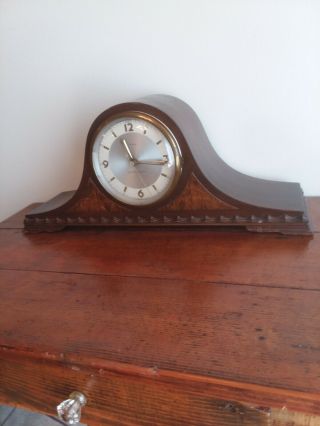 Antique Mantle Clock Westinghouse Chime Westminster Electric Spin Start